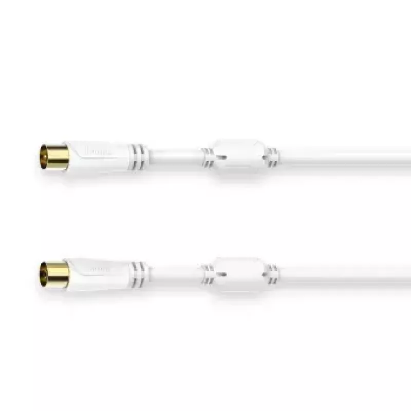 Coaxial Cable Hama 00205247 3 m White Coaxial Connectors
