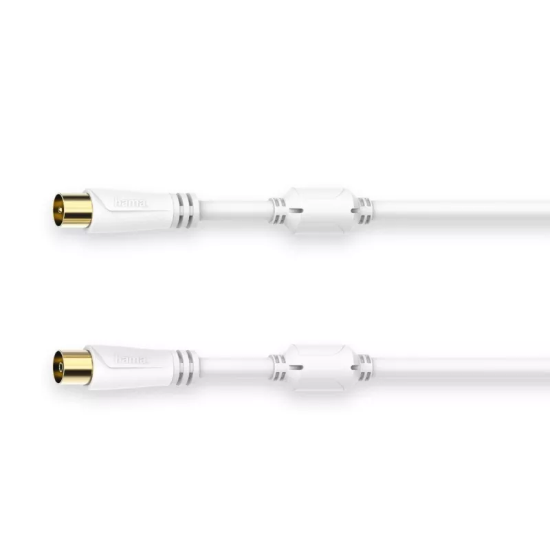 Coaxial Cable Hama 00205246 1.5 m White Coaxial Connectors