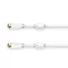 Hama 00205255 coaxial cable 10 m F White