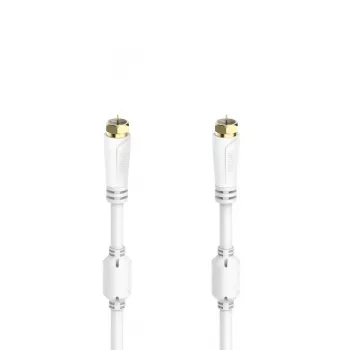 Hama 00205253 coaxial cable 5 m F White