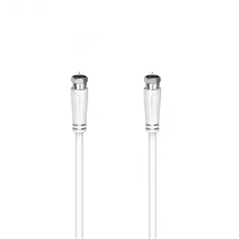 Hama 00205066 coaxial cable 10 m F White