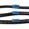 ACT 25 mm spiral cable wrap, length 20 meters, Cable management, Black, Polyvinyl chloride (PVC)