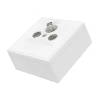 Hama 00205288 socket-outlet SAT + TV + Radio White