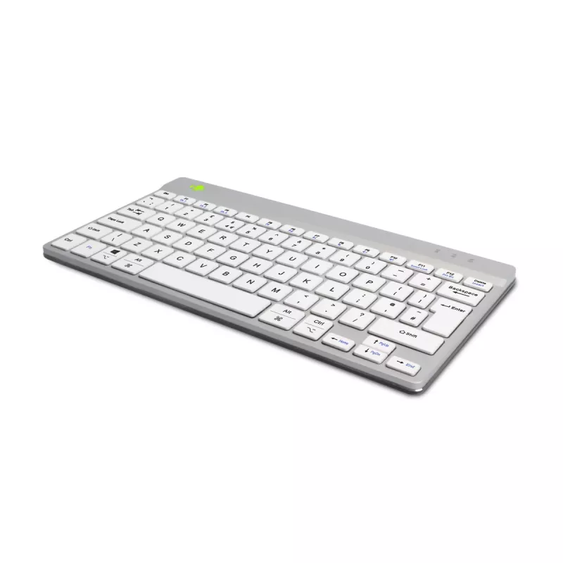 R-Go Tools Ergonomic keyboard R-Go Compact Break, compact keyboard with break software, QWERTY (UK), Bluetooth, white