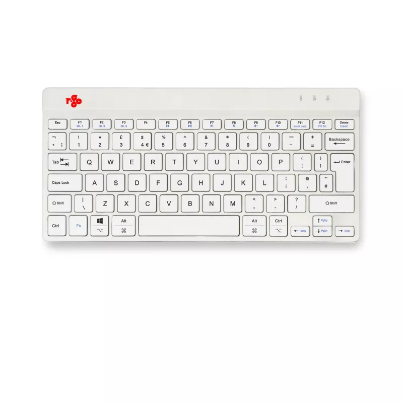 R-Go Tools Ergonomic keyboard R-Go Compact Break, compact keyboard with break software, QWERTY (UK), Bluetooth, white