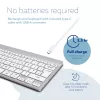 R-Go Tools Ergonomic keyboard R-Go Compact Break, compact keyboard with break software, QWERTY (UK), Bluetooth, white