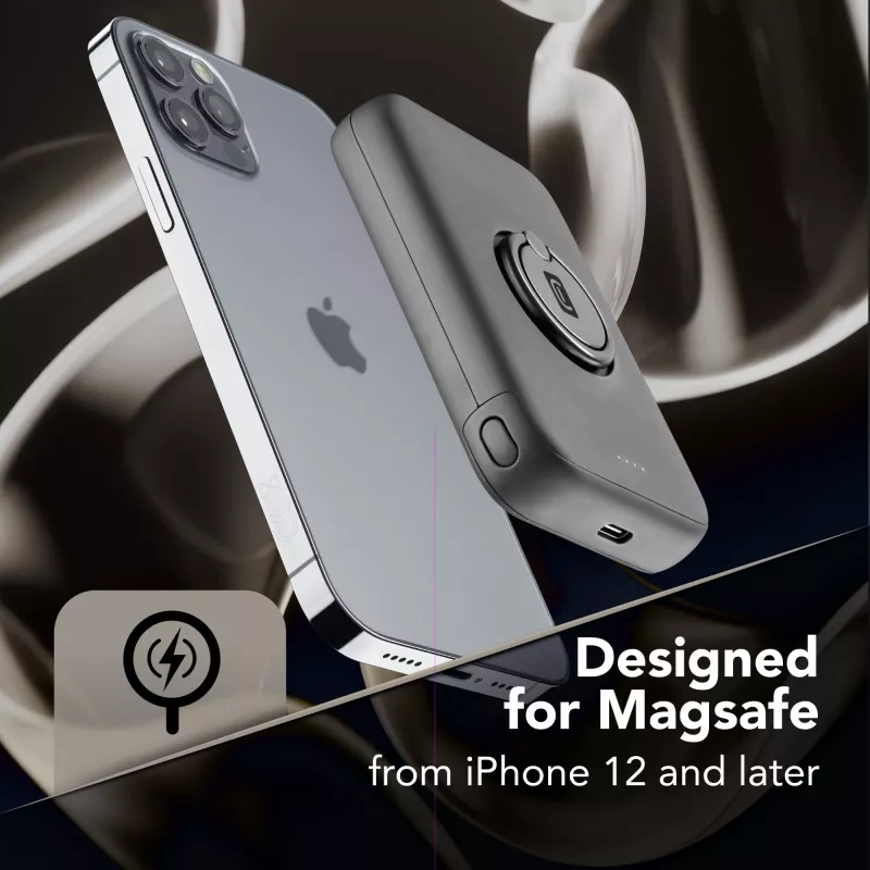 Cellularline Wireless Power Bank MAG 5000 Portable charger compatible with the MagSafe system
