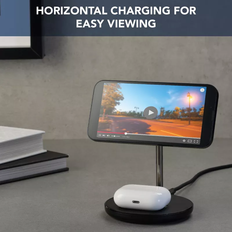 Cellularline Mag Duo Wireless Charger 2-in-1 wireless charging holder for Apple devices