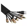 Hama 00220987 cable organizer Universal Cable duct Black 1 pc(s)