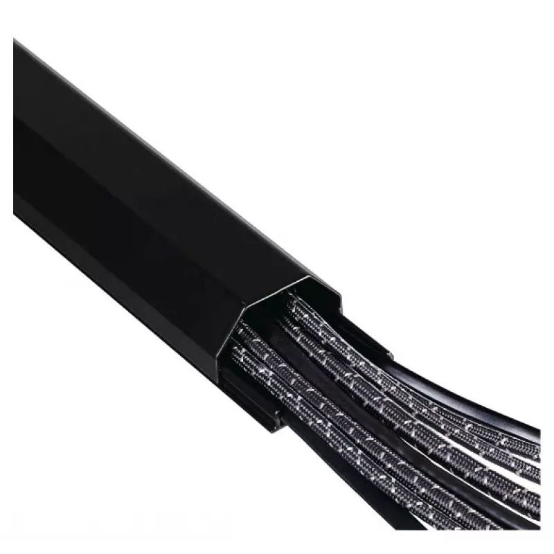 Hama 00220987 cable organizer Universal Cable duct Black 1 pc(s)