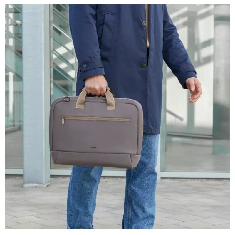 Hama Ultra Lightweight 35.8 cm (14.1 inch) Toploader bag Anthracite, Beige