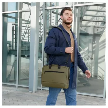 Hama Ultra Lightweight 41.1 cm (16.2 inch) Toploader bag Black, Olive