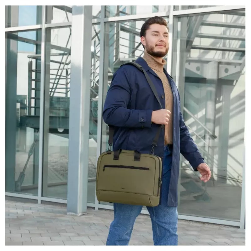 Hama Ultra Lightweight 41.1 cm (16.2 inch) Toploader bag Black, Olive