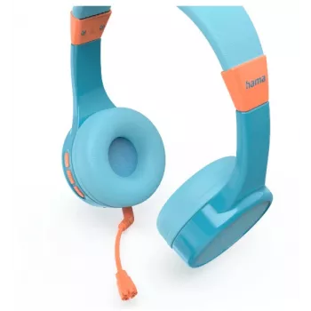Hama Teens Guard II Headset Wireless Head-band Calls/Music USB Type-C Bluetooth Blue, Orange