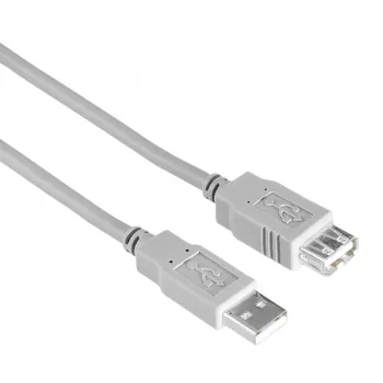 Hama 00200905 USB cable USB 2.0 1.5 m USB A Grey