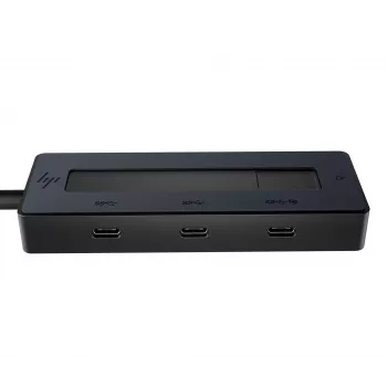 HP 4K USB-C Multiport Hub, USB Type-C, USB Type-C, 10000 Mbit/s, 3840 x 2160, Black, 65 W