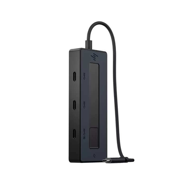 HP 4K USB-C Multiport Hub, USB Type-C, USB Type-C, 10000 Mbit/s, 3840 x 2160, Black, 65 W
