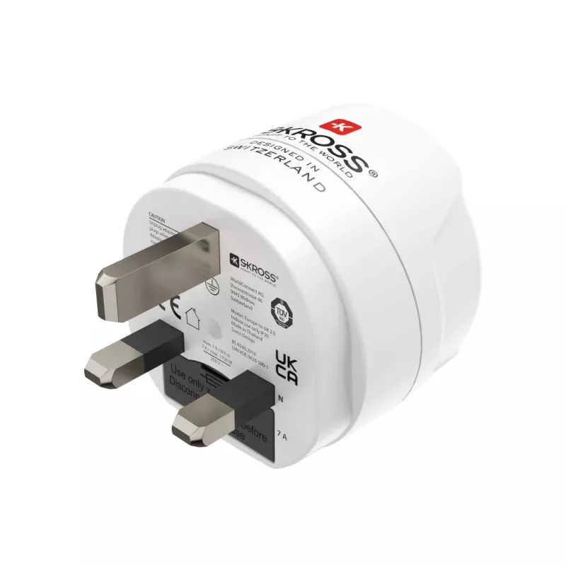 Hama 00223483 power plug adapter Type G (UK) Type F White