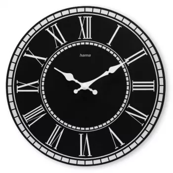 Hama Rab Quartz clock Round Black