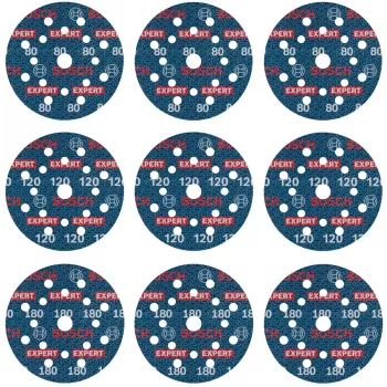 Sanding disc Bosch 2608902407 Ø125 mm — 1 piece abrasive disc for rotary/orbital sanders