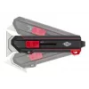Utility knife WEDO 78 822 Black Red Snap-off blade 50mm 175mm