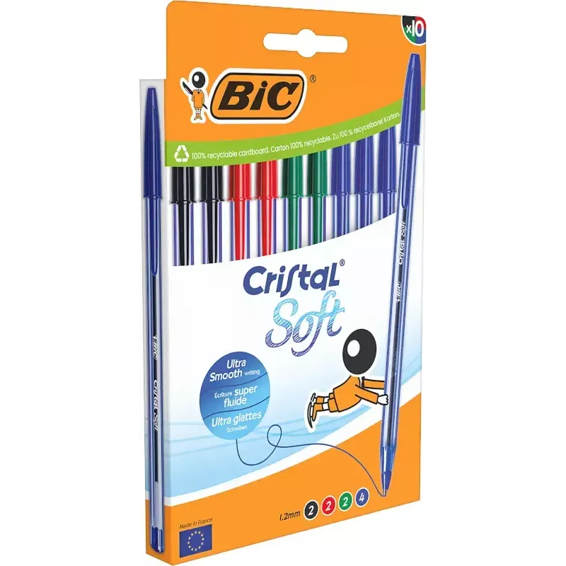 Stick ballpoint pen BIC 516359 assorted colours 10 pcs