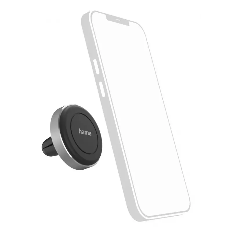 Hama Magnet Passive holder Mobile phone/Smartphone Black, Silver