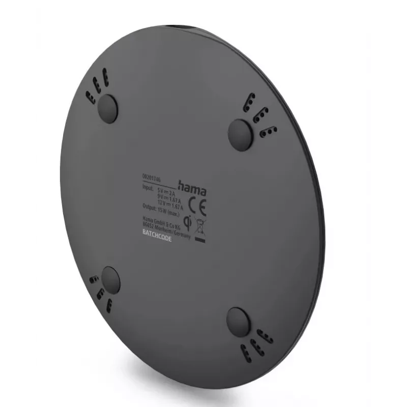 Hama 00201746 mobile device charger Smartphone Black AC Wireless charging Fast charging Indoor