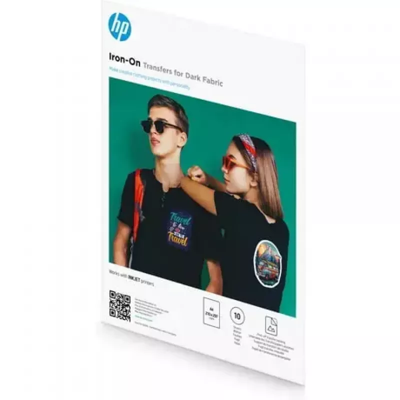 Iron-On Transfers for Dark Fabric A4 (210 x 297 mm) 10 sheets — HP