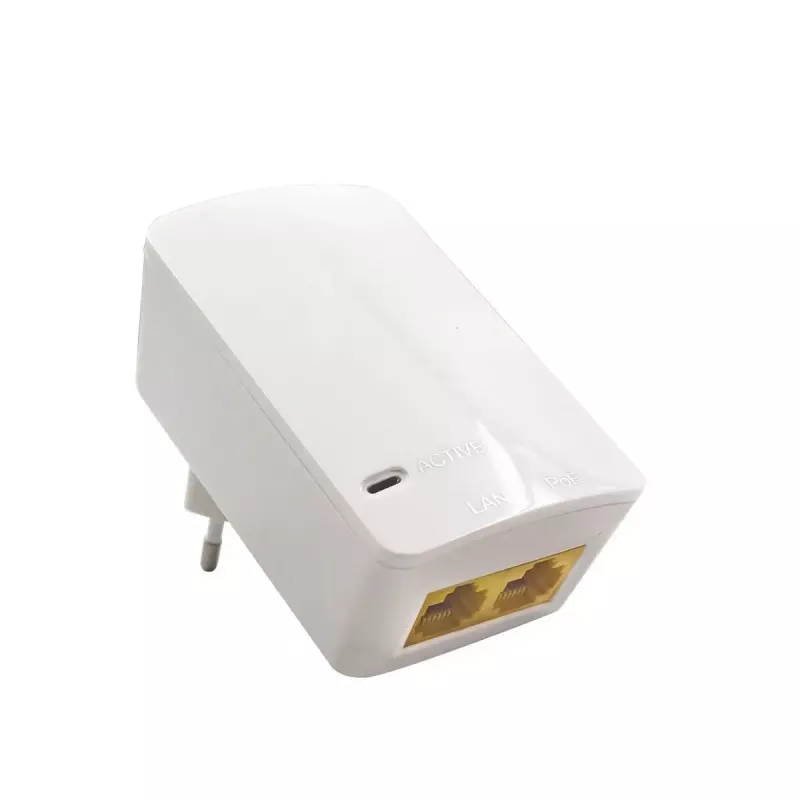 PoE injector MicroConnect MC-POEINJ-EU — single-port power over Ethernet injector