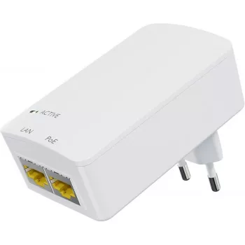 PoE injector MicroConnect MC-POEINJ-EU — single-port power over Ethernet injector