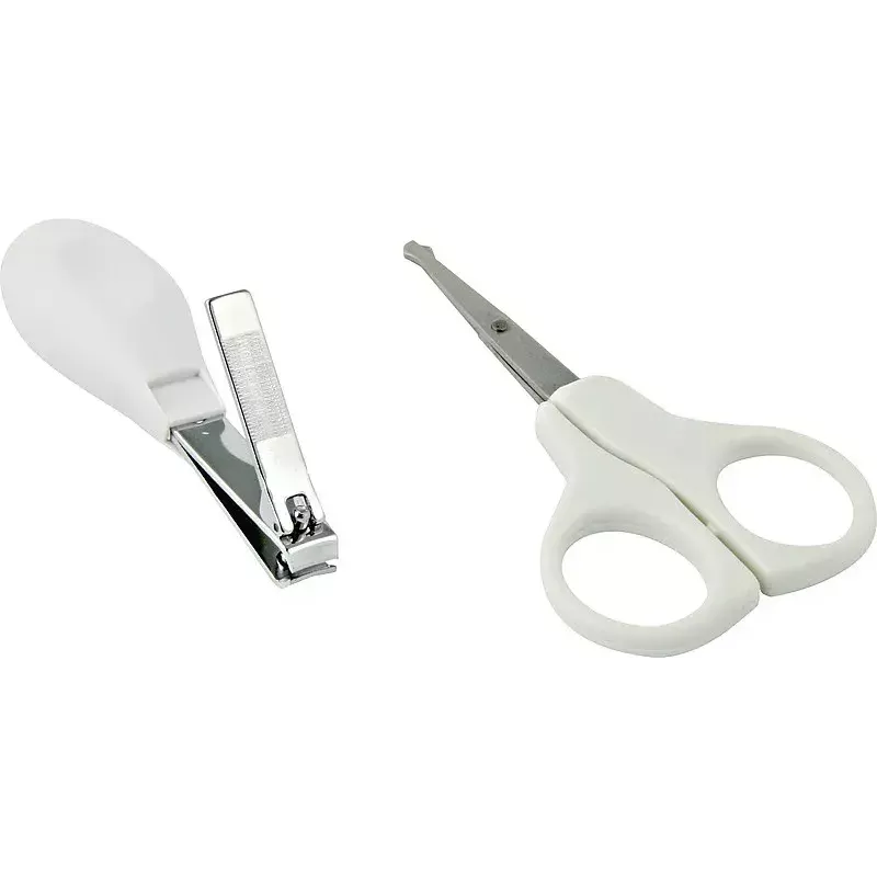Nail scissors/clippers Olympia BS 869 white — compact manicure tool, package 119×17×209 mm