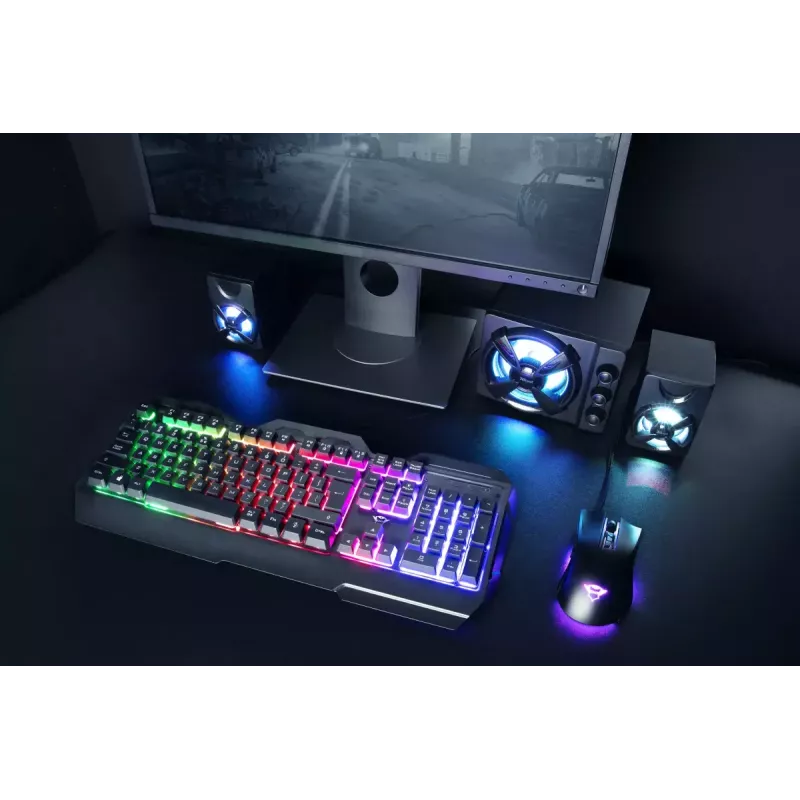 Gaming Keyboard Trust GXT 856 Torac USB QWERTZ German Black RGB LED