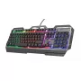 Gaming Keyboard Trust GXT 856 Torac USB QWERTZ German Black RGB LED