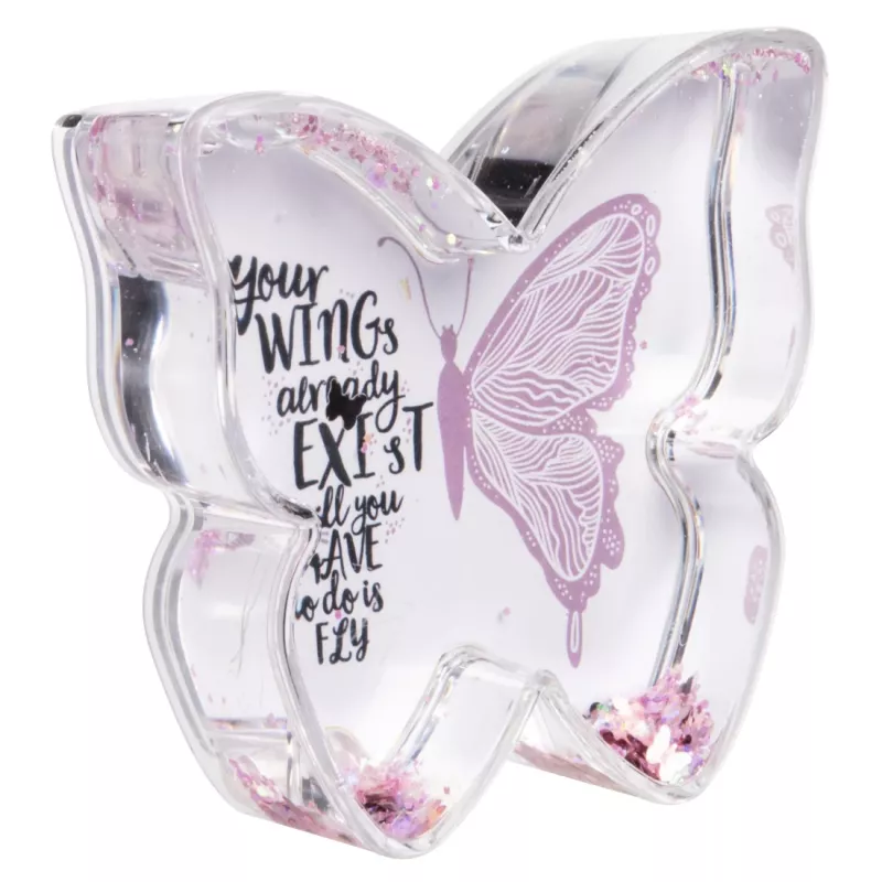 Hama Butterfly Single picture frame Pink, Transparent