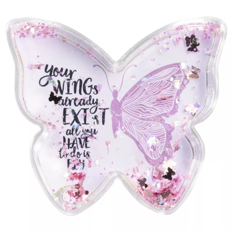 Hama Butterfly Single picture frame Pink, Transparent