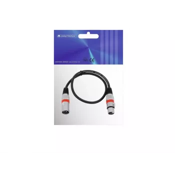 Audio Cable Omnitronic 30220401 0.5m XLR 3-pin Black