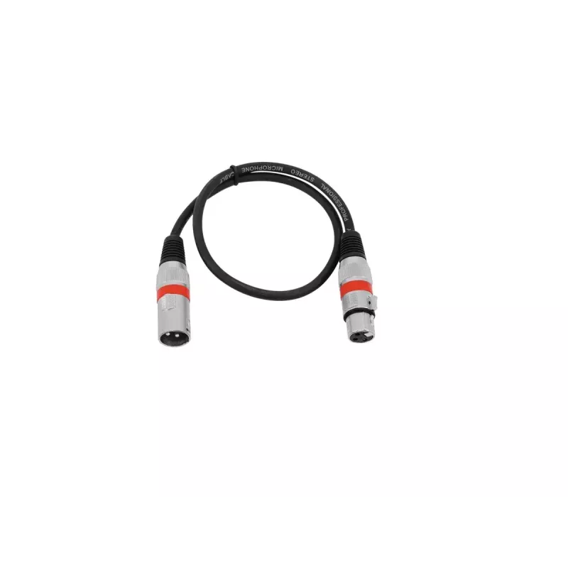 Audio Cable Omnitronic 30220401 0.5m XLR 3-pin Black