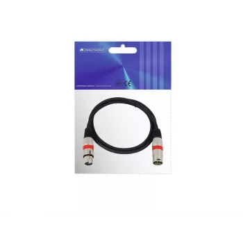Audio Cable Omnitronic 30220406 1m XLR 3-pin Black