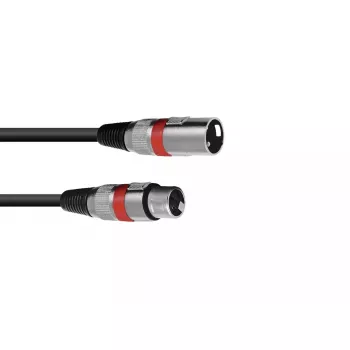 Audio Cable XLR 3-pin Omnitronic 3022050R 5m Black