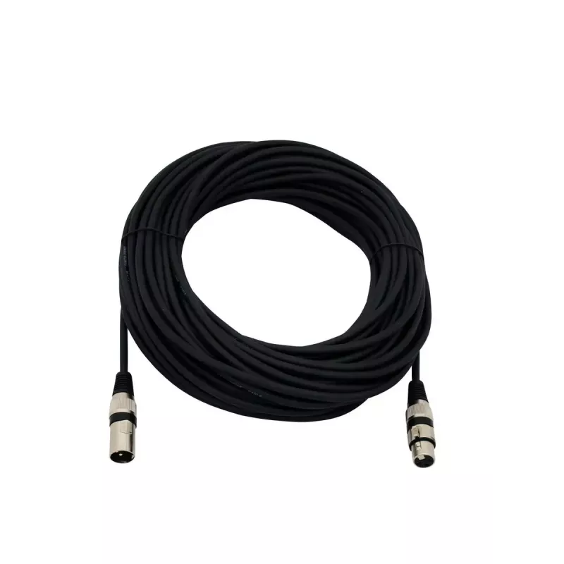 Audio Cable Omnitronic 30220590 25m XLR 3-pin Black