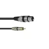 Audio Cable XLR (3-pin) RCA Omnitronic 3022075J 0.15 m Black