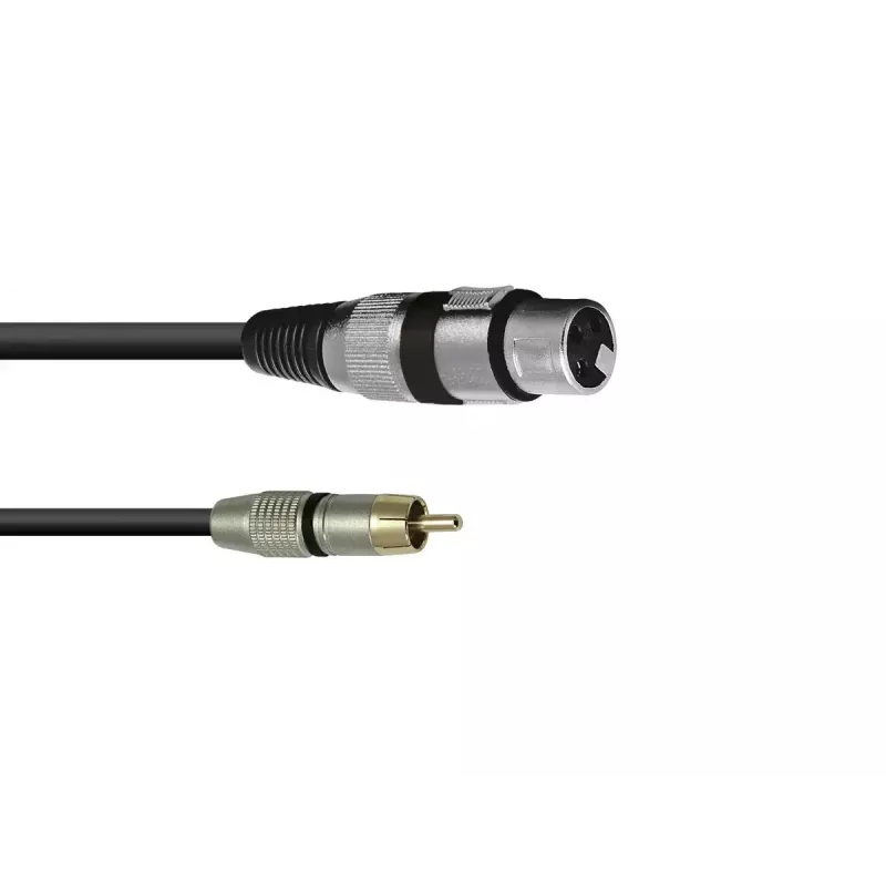 Audio Cable XLR (3-pin) RCA Omnitronic 3022075J 0.15 m Black