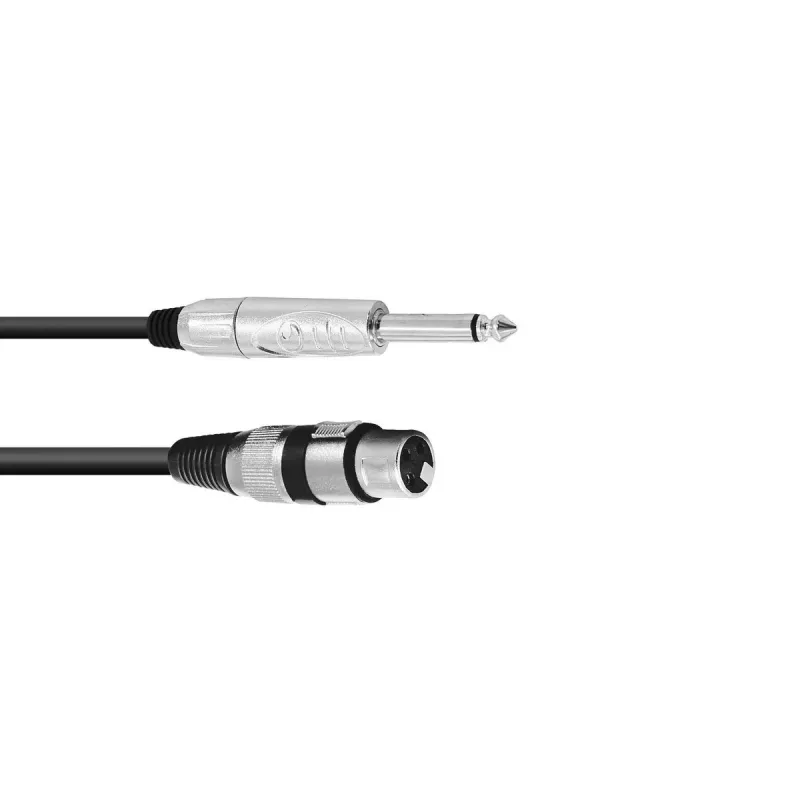 Audio Cable 2m Omnitronic 3022516M XLR 3-pin 6.35mm Black