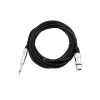 Audio Cable Omnitronic 30225170 5m XLR 3-pin 6.35mm Black