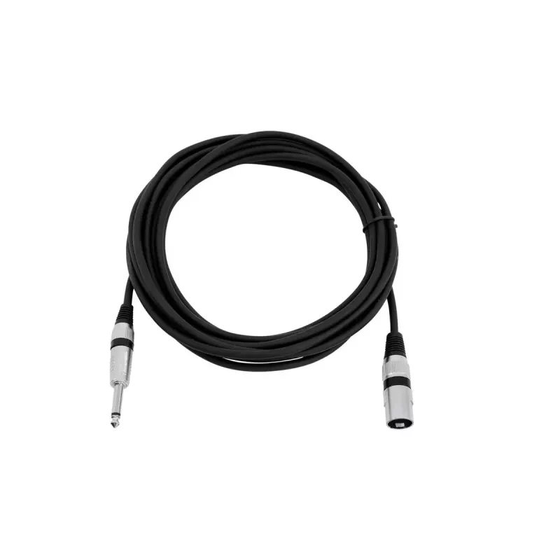 Audio Cable XLR 3-pin 6.35mm Omnitronic 3022519C 5m Black