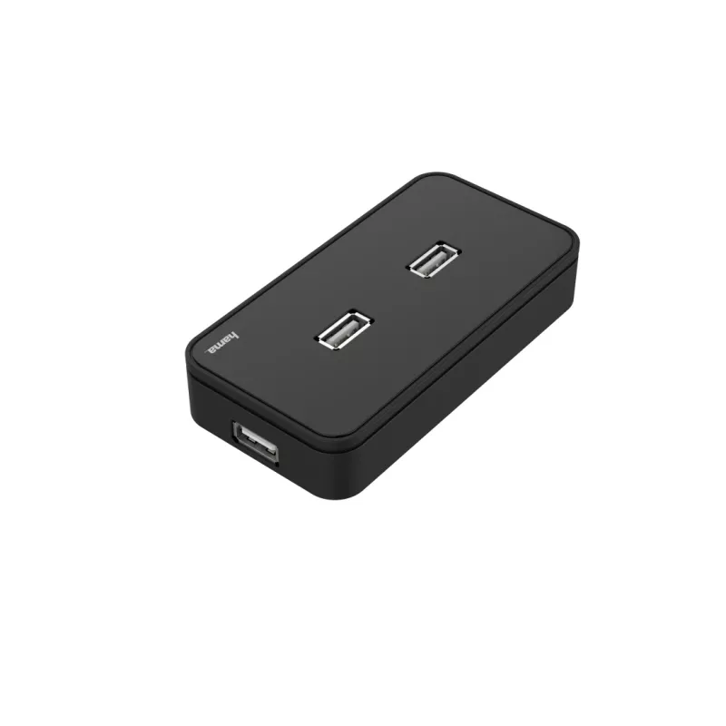 USB hub HAMA 00200123 — 7-port USB 2.0 hub, 480 Mbit/s, black, 1.1 m cable