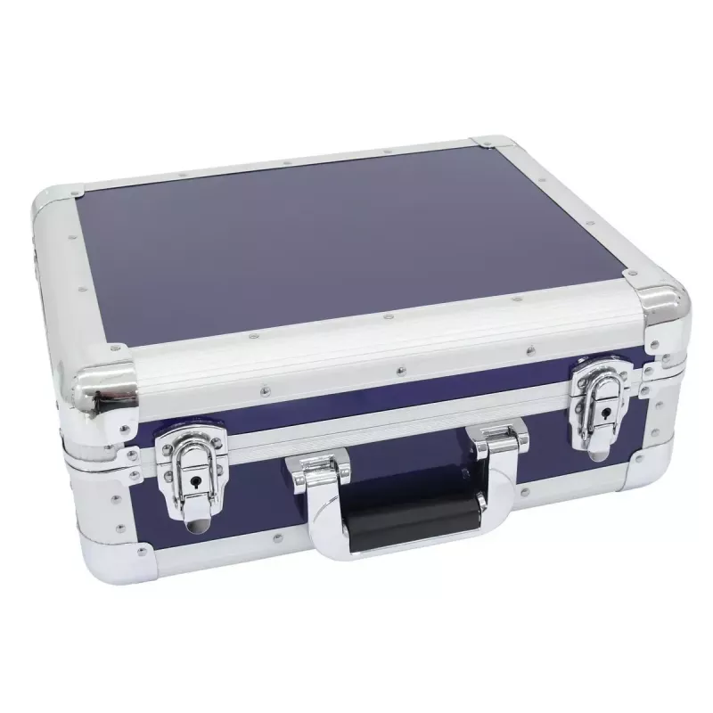 Hard case Roadinger 3012205C for records Blue 425x380x175mm