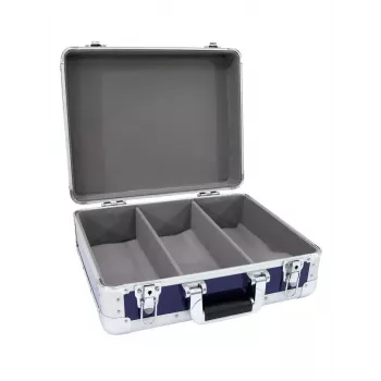 Hard case Roadinger 3012205C for records Blue 425x380x175mm