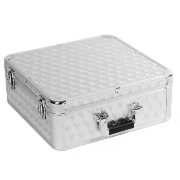 Briefcase Roadinger 30122053 Plywood Silver for Records